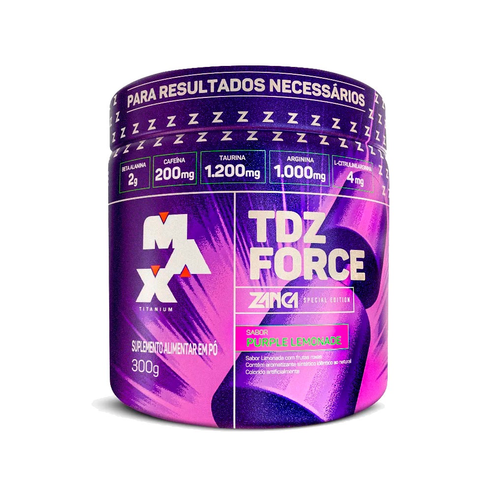 Pré Treino TDZ Force Gabriel Zancanelli - 300g - Max Titanium