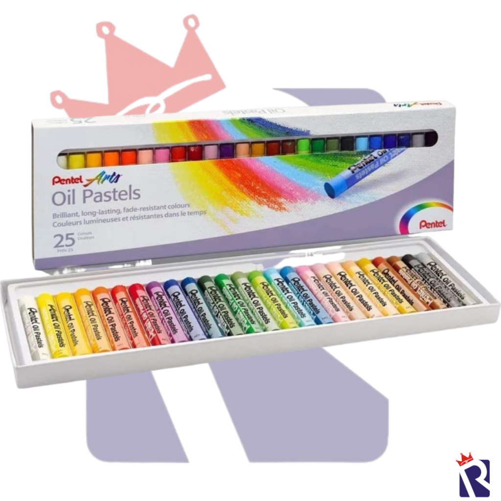 GIZ DE CERA PASTEL OLEOSO 25 CORES PENTEL