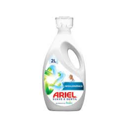 Lava Roupa Líquido Concentrado Ariel Suave e Gentil 2L – Limpeza Eficiente e Delicadeza para Peles Sensíveis!