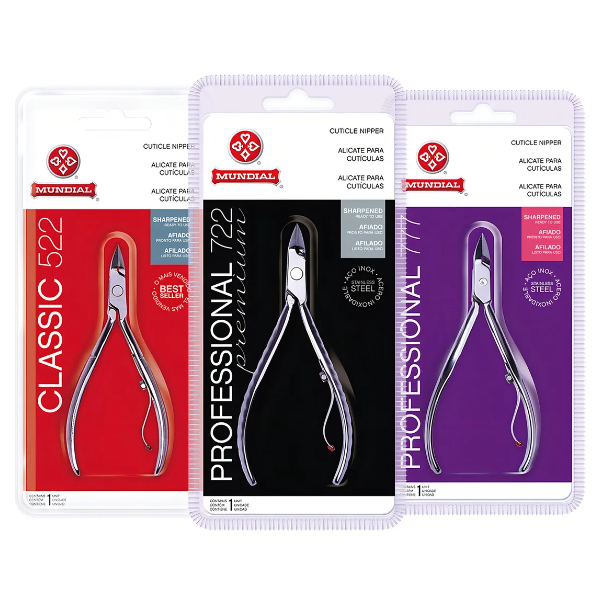 Kit 3 Alicates De Cutícula Profissional Mundial 522 722 777