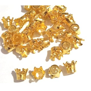 Mini Coroa de Abs Dourada pacotes Com 50 Unidades em Oferta na Shopee