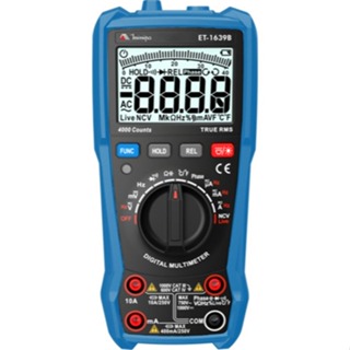 Multímetro Digital Minipa ET-1639B True RMS 4000 NCV Medição de Temperatura em Oferta na Shopee