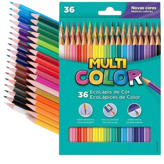 Lápis De Cor Multi-Color 12 Ou 36 Cores