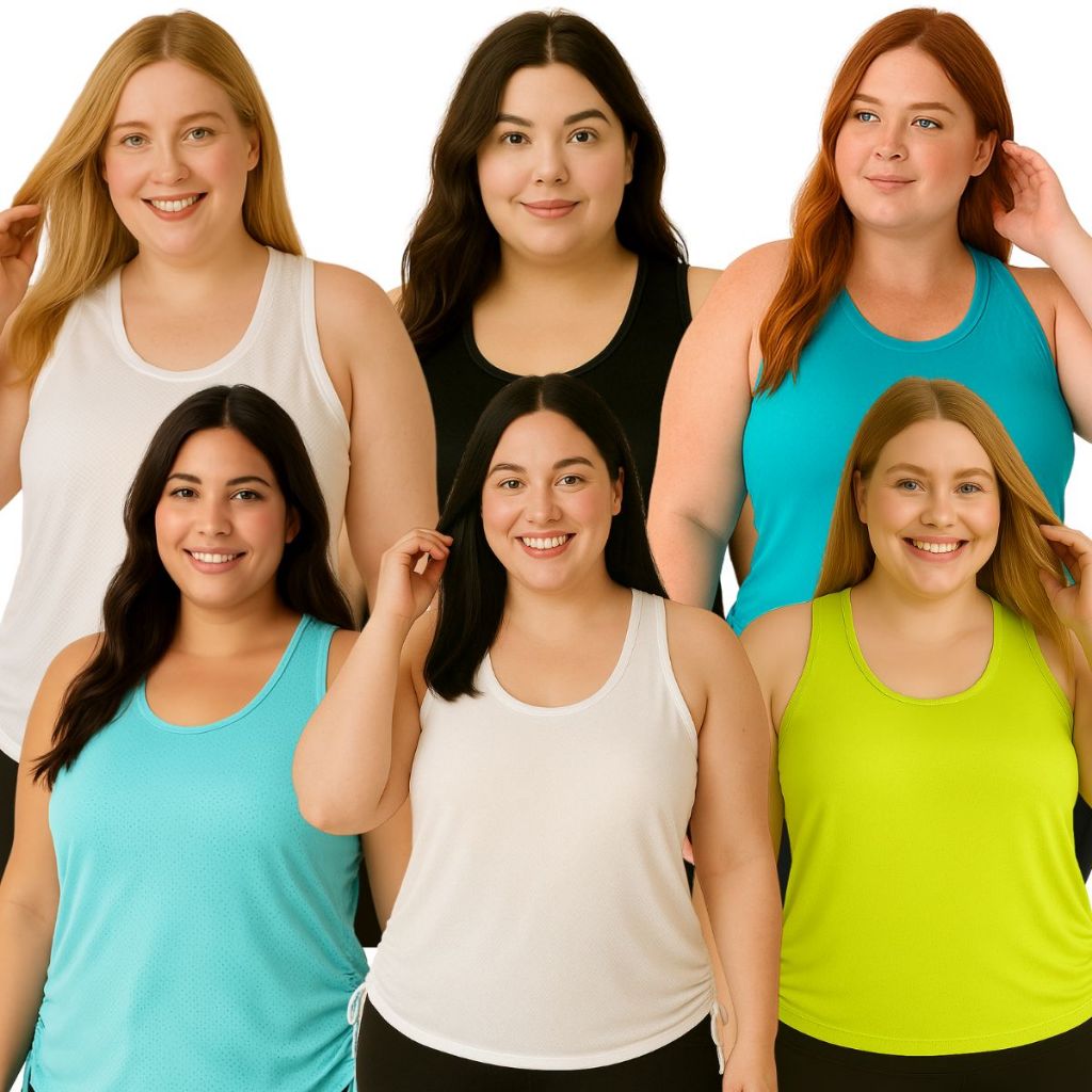 Blusa Feminina Plus Size Dry Fit Academia Caminhada Corrida Fitness Treino