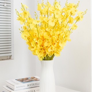 kit/com 10 pcs orquídea dançante orquídea artificial elegante planta para decoração