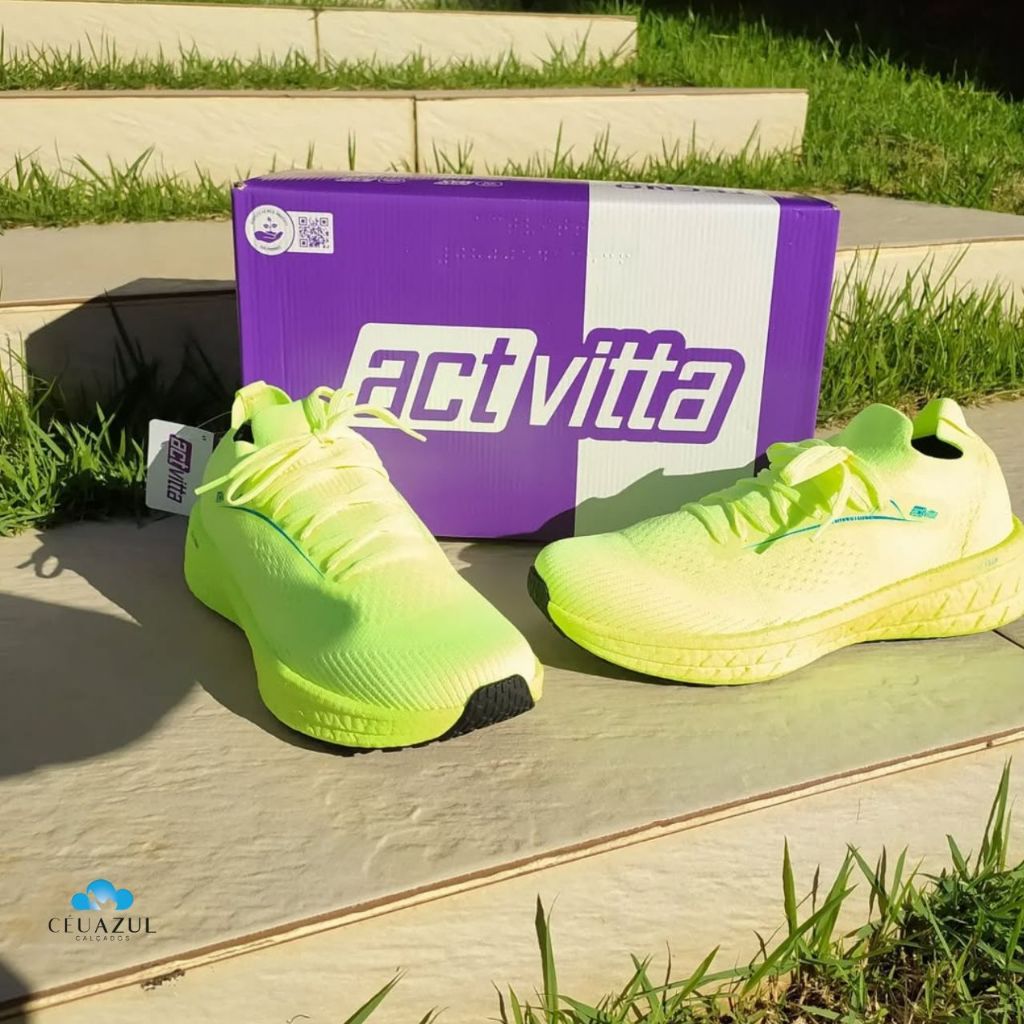 Tênis Actvitta Gaspea Knit Athena Masculino Macio Confortável Esportivo em Oferta na Shopee