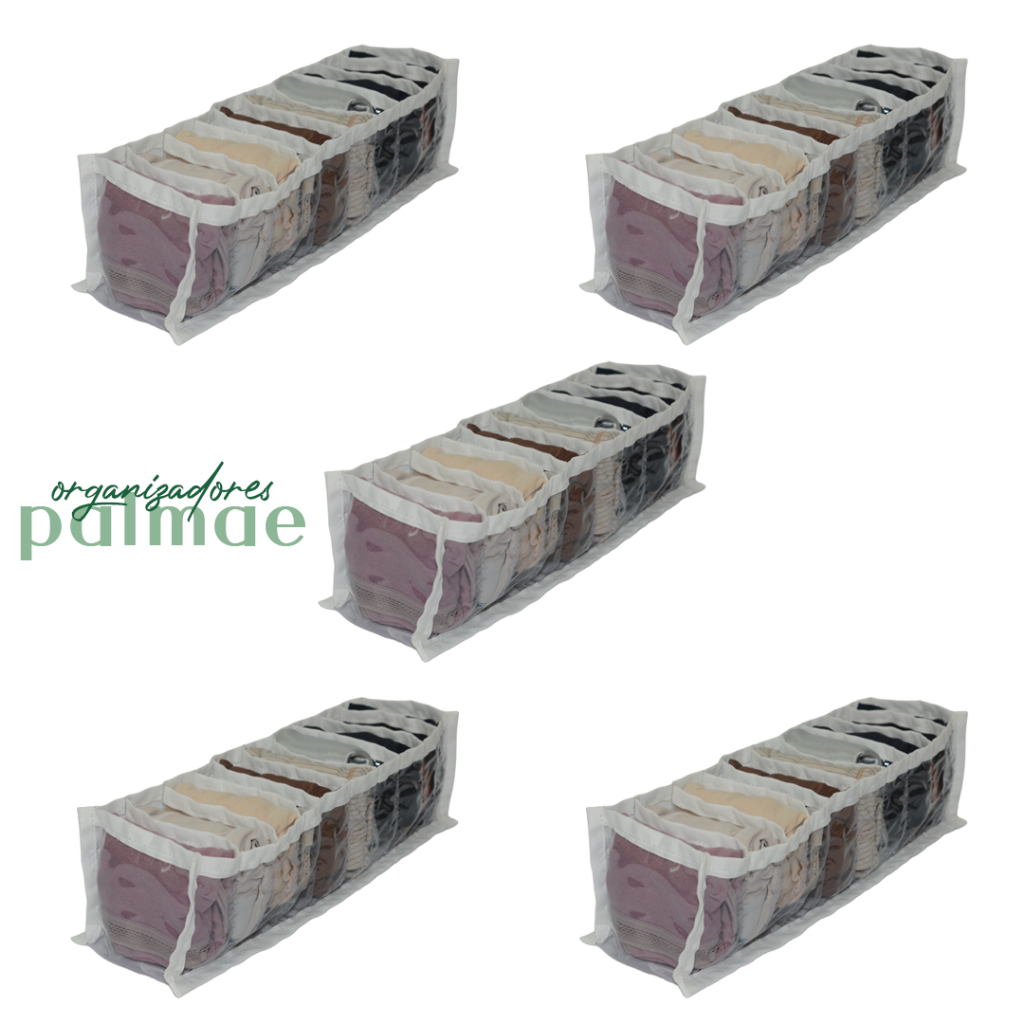 Kit 5 Colmeia Organizadora para Guarda roupa de casal cueca calcinha meia cinto roupa de bebê organizador roupa intima