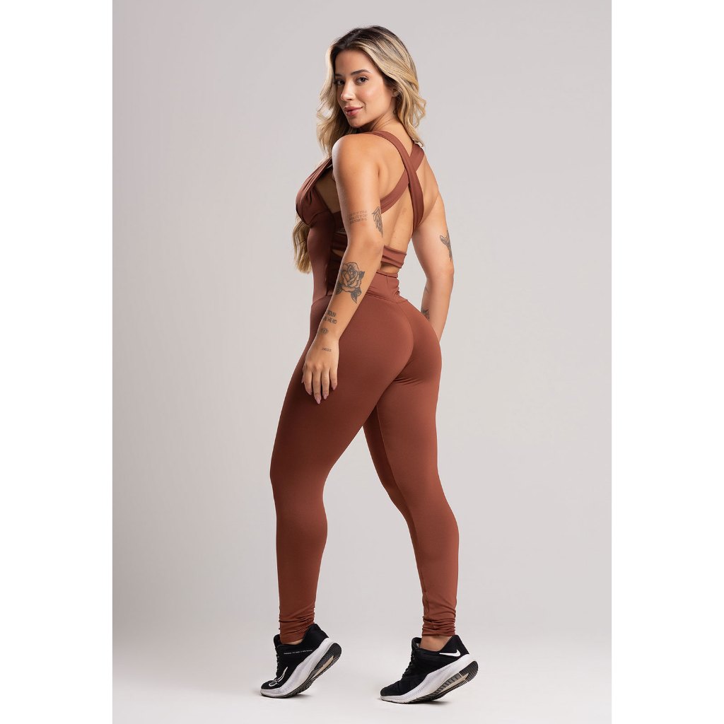 Macacão Bojo Suplex Estampado Feminino Fitness Academia Ginastica Mvb Modas