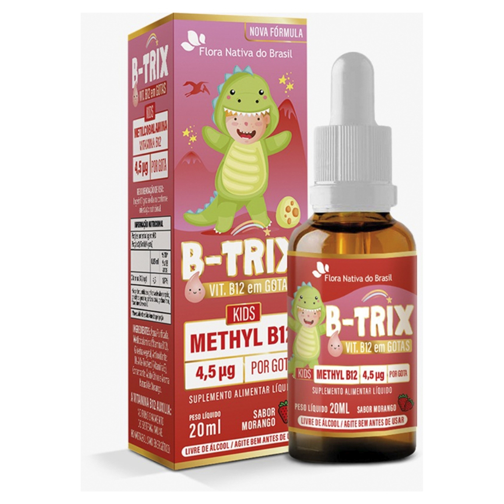 Vitamina B12 B-Trix Não Mancha 4,5ug 20ml Flora Nativa