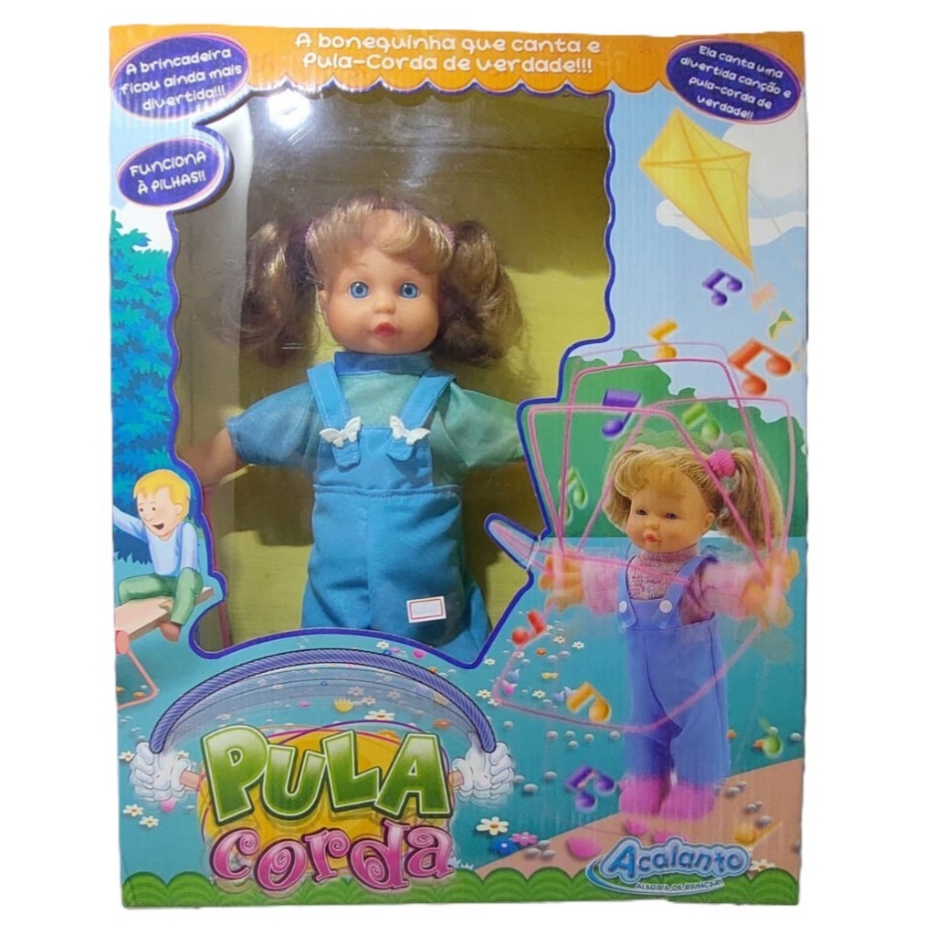 Boneca Pula-Corda Acalanto - A bonequinha que canta e pula-corda de verdade!