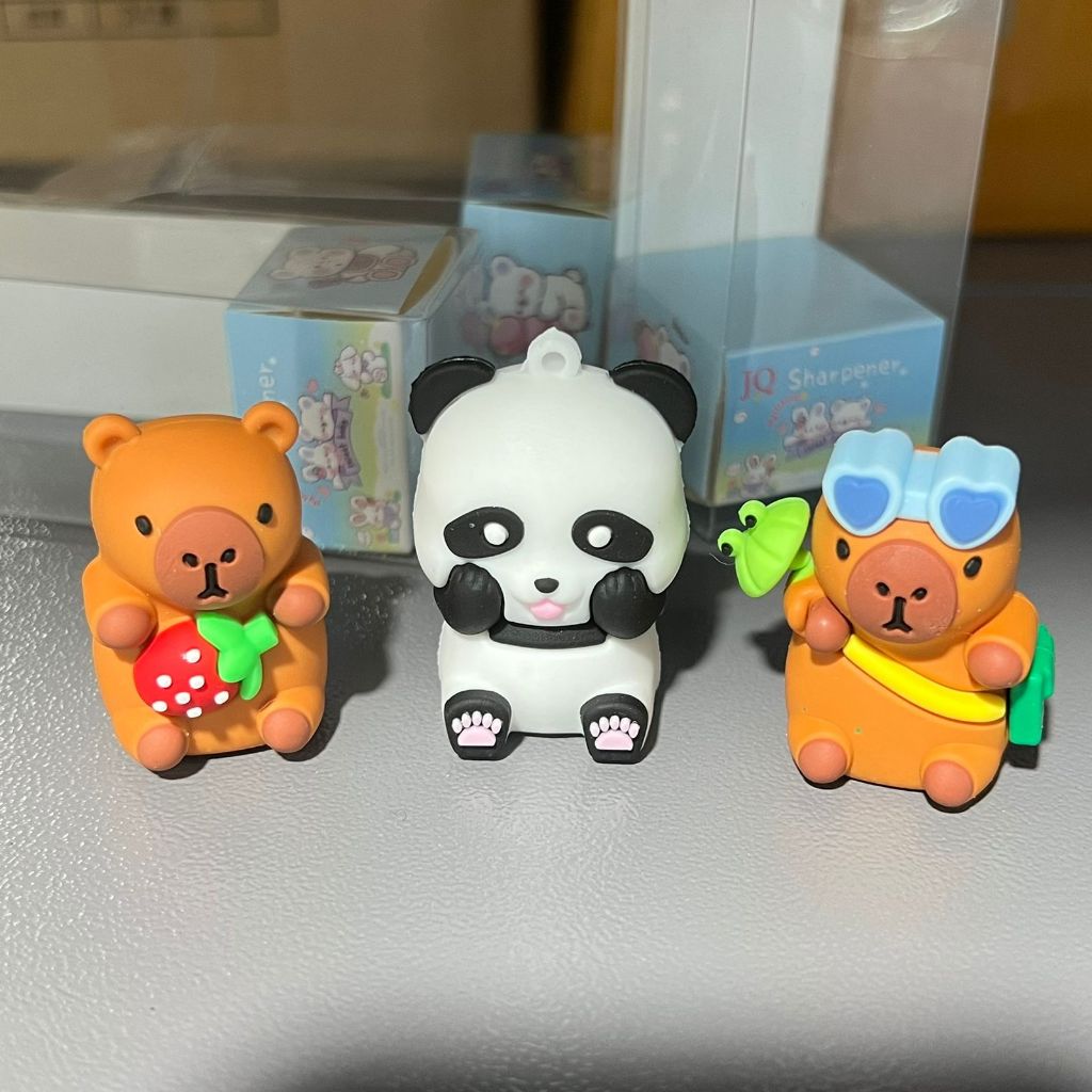 Apontador de Lápis Afia em Forma de Capivara /Panda JBD-76/JBD-78