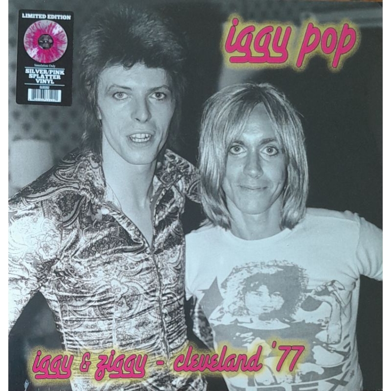 Iggy Pop David Bowie-Iggy & Ziggy-Cleveland '77-lp importado-lacrado-vinil