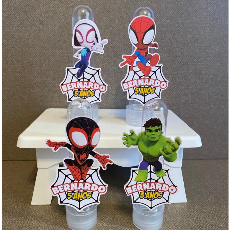 Aplique para tubete Spidey  - kit festa - lembrancinha - aniversario - caixinhas personalizadas - tubete
