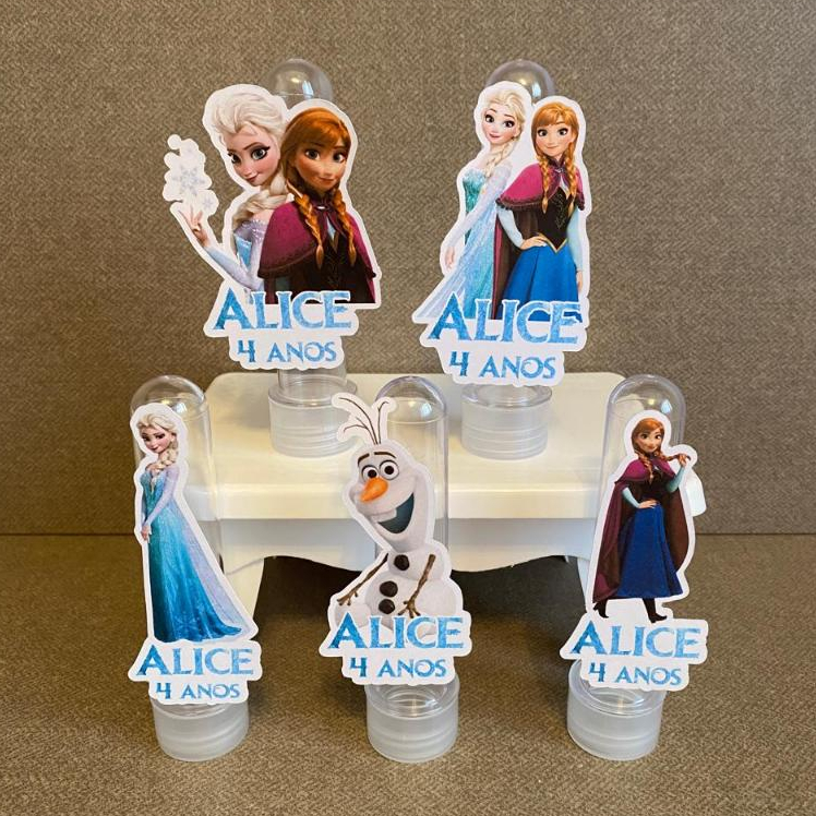 Aplique para tubete Frozen - kit festa - lembrancinha - aniversario - caixinhas personalizadas - tubete - festa infantil
