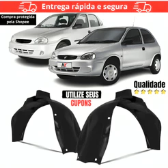 Par/ Un Parabarro Dianteiro Corsa Classic 95 96 97 98 99 2000 á 2010 ASA URUBU MORCEGAO FORRO RODA BATE PEDRA