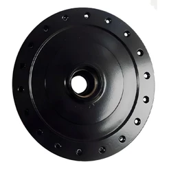 Cubo Roda Dianteira Dianteiro Preto Cg Fan 125 / Titan 150 Freio Á Tambor