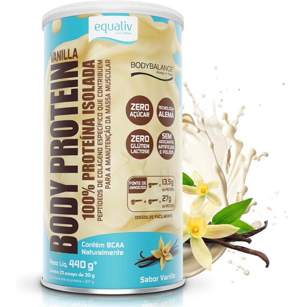 Body Protein Equaliv Vanilla 440g em Oferta na Shopee