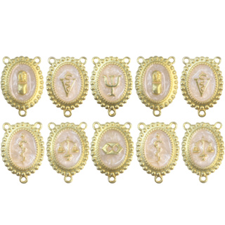 KIT 10 Entremeios Profissão Dourado Cataforético Resinado Para Terço Direito Medicina Professor em Oferta na Shopee