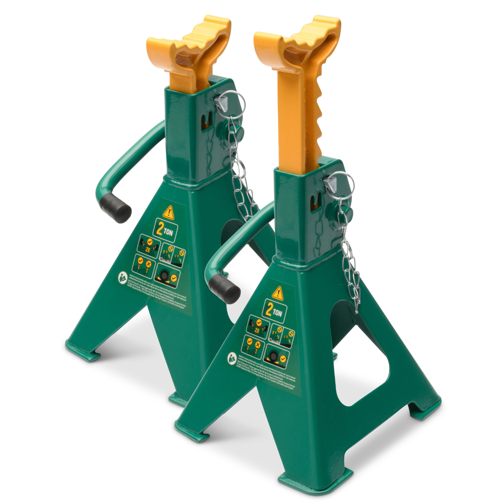 Kit Jogo Cavalete Profissional Resistente Para Veículos 2 Toneladas (Par) Duplo Travamento - SATA em Oferta na Shopee