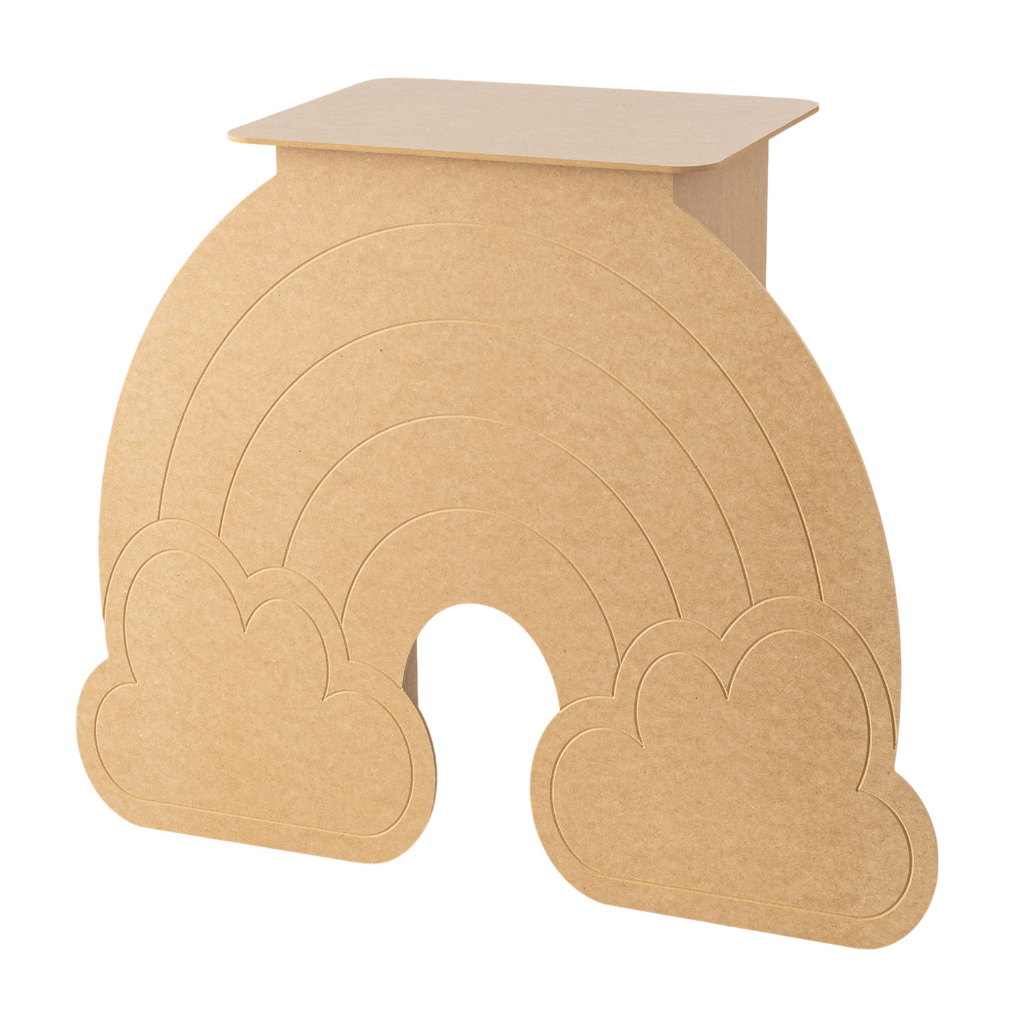 Mesa Arco Iris Novidade Mdf Decorativo com Nuvem em Oferta na Shopee