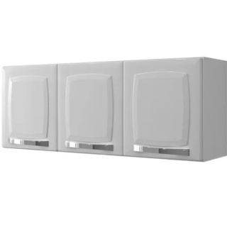 Armário Aéreo Cozinha Itatiaia Rose 3 portas - Aço - Design moderno Disponível com as portas nas cores preta ou branca em Oferta na Shopee