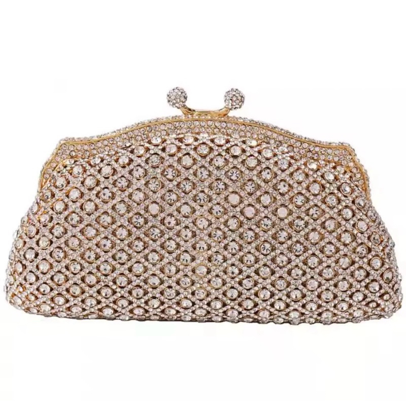 Bolsa de strass, bolsa elegante para festa de casamento, bolsa de cristal, bolsa luxuosa diamante