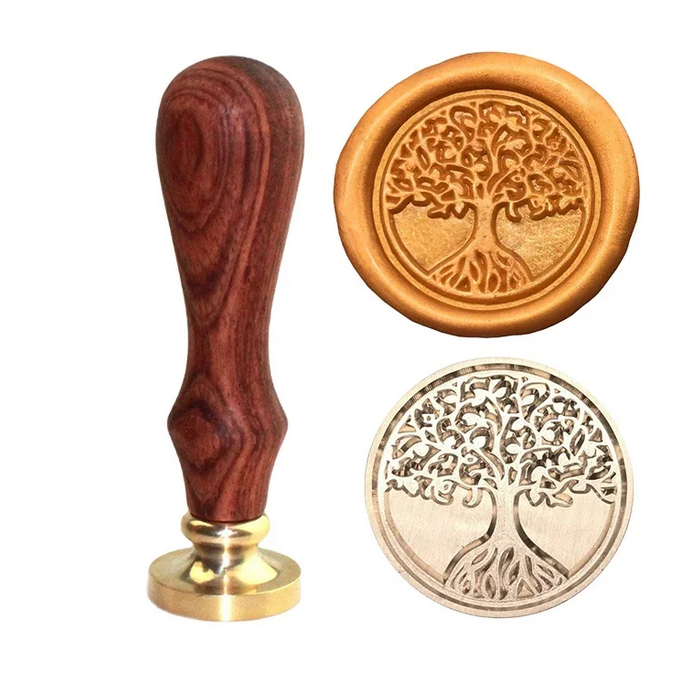 Sinete Árvore Da Vida - Carimbo Elegante Para Lacre