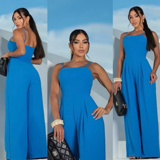 MACACÃO PANTALONA DIVERSA CORES TECIDO DUNA em Oferta na Shopee