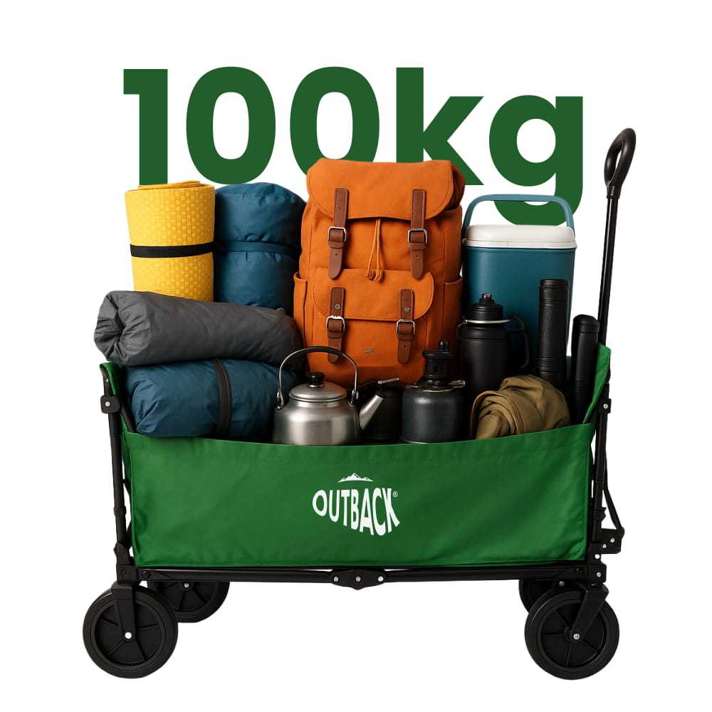 Carrinho Dobrável Camping Praia Multiuso Carga Até 100kg Robusto e Resistente Ou