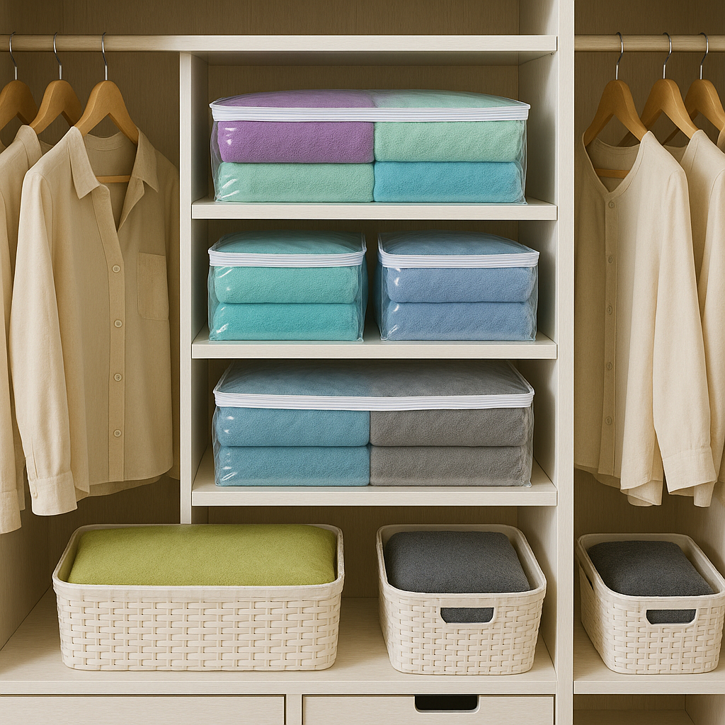 Kit 10 Saco Organizador Closet Edredon Cobertor C/ Ziper