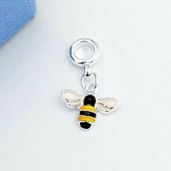 Berloque Abelha Banhado a Prata 925 em Oferta na Shopee