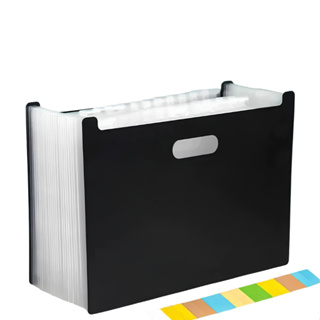 Pasta arquivo organizadora expansível com divisórias grandes para A4 com alça e identificação em Oferta na Shopee