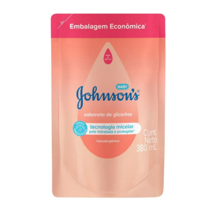 Johnson's Baby Refil Sabonete Líquido Glicerina 380ml em Oferta na Shopee
