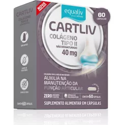Suplemento Alimentar Cartliv Equaliv Colágeno 60 Cápsulas