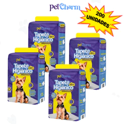 Kit 4 Pacotes Tapete Higiênico Para Cães com 200 Unidades 60x50cm Grande