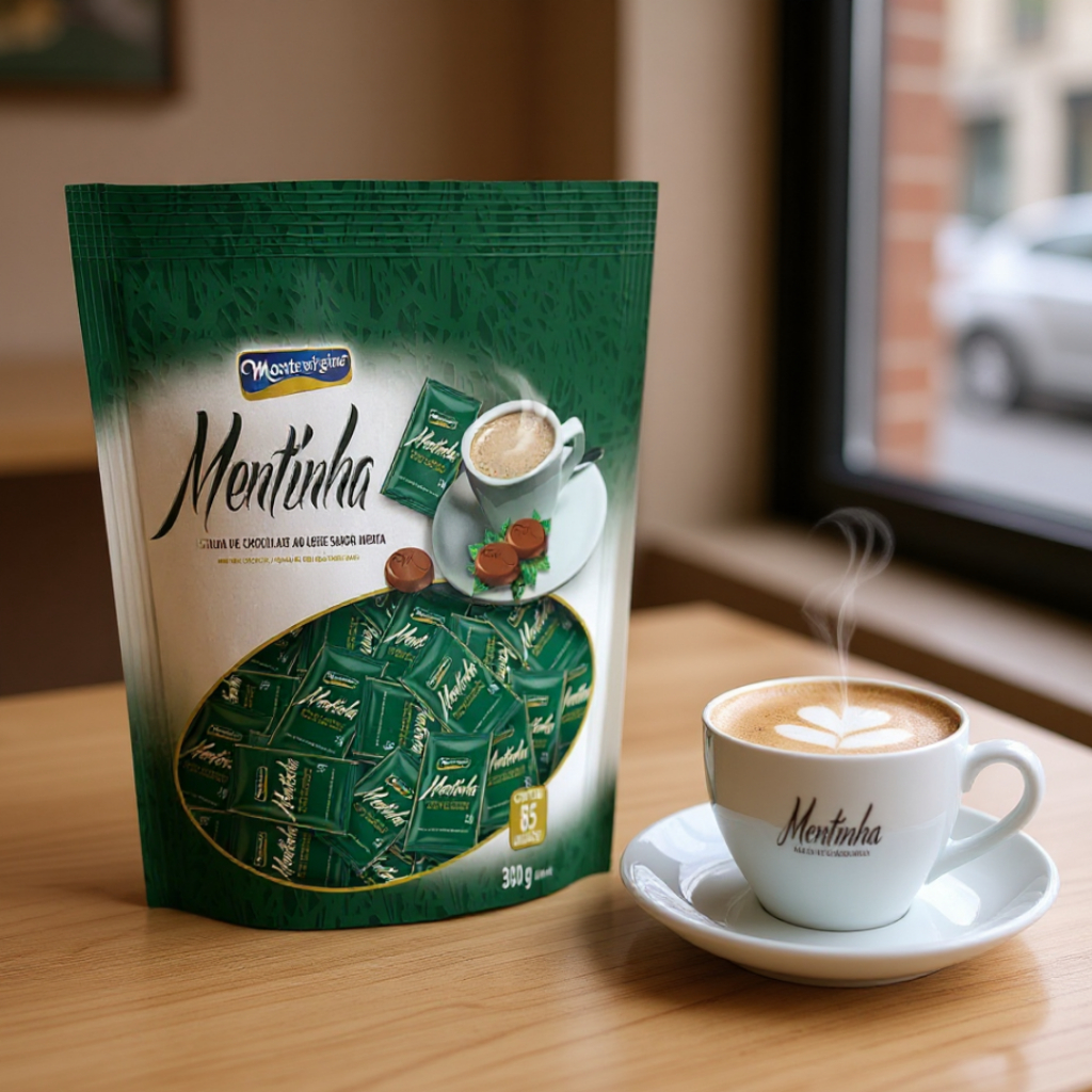 Chocolate Mentinha Montevérgine 300g | Pacote com 85 Pastilhas!