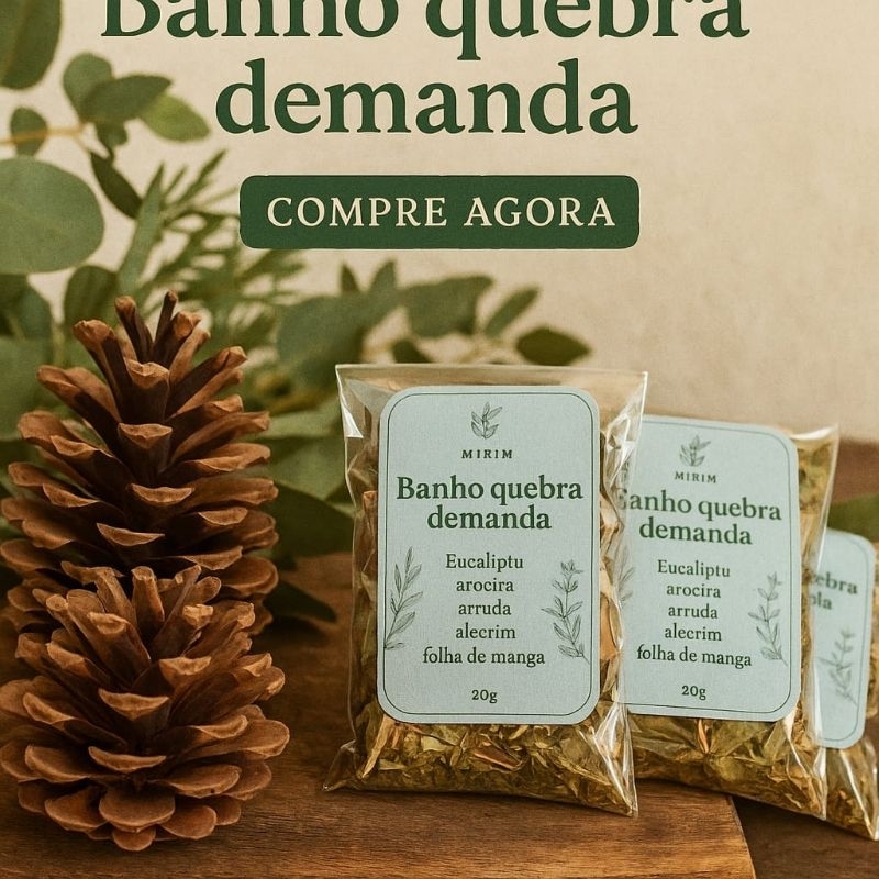 Banho erva Quebra Demanda - Proteção espiritual  - Quebra de energia negativa e Espiritual - Ervas 100%  naturais - 065