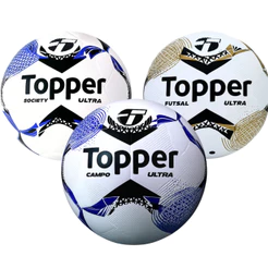 Bola de Futebol Topper Campo Society Futsal Oficial Ultra Dupla Colagem