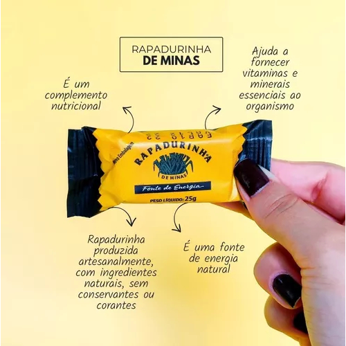 KIT 6x Rapadurinha de Minas Display 36 unidades de 25g — imagem 2 de 2