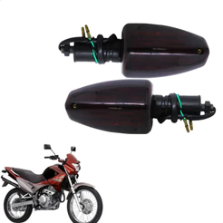 Pisca Seta Moto Para Nx4 Falcon 400 Ambar Par Promoção Barato