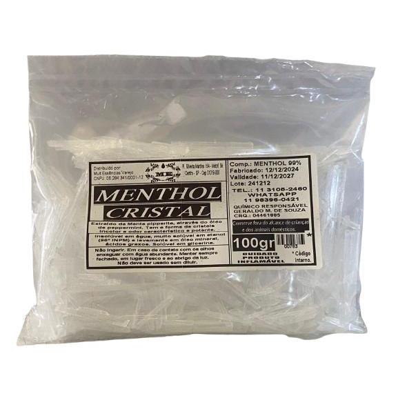 Mentol Cristal Puro 100g - Refrescante, Alívio Natural, Uso Aromaterapia e Cosméticos em Oferta na Shopee