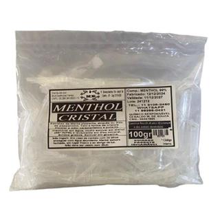 Mentol Cristal Puro 100g - Refrescante, Alívio Natural, Uso Aromaterapia e Cosméticos em Oferta na Shopee