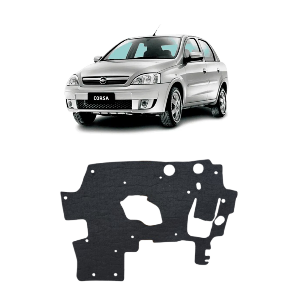 Forro Isolante Manta Painel Parede Cofre Corta Fogo Chevrolet Corsa Montana 2003 até 2012
