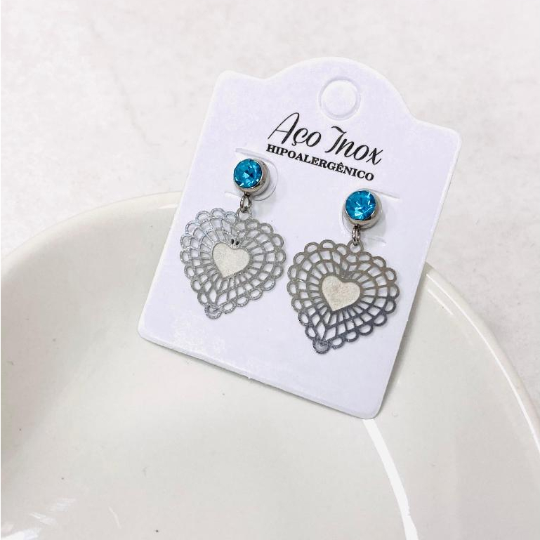 Brinco Pedrinha Azul: Onde Comprar | BuscaProdutos