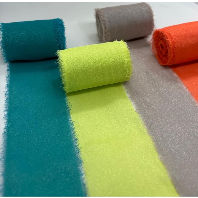 5 Metros Fita Organza Voal Qualidade Decoração Presente Rustica Fitas Casamento Batizado