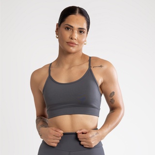 Top Básico Grafite Premium em Poliamida TP100 em Oferta na Shopee