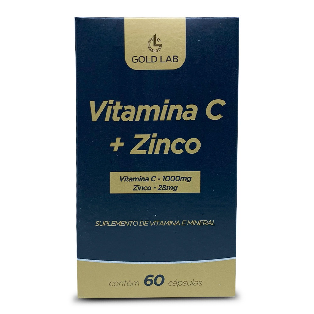 Suplemento Alimentar Vitamina C + Zinco Gold Lab Com 60 Cápsulas em Oferta na Shopee