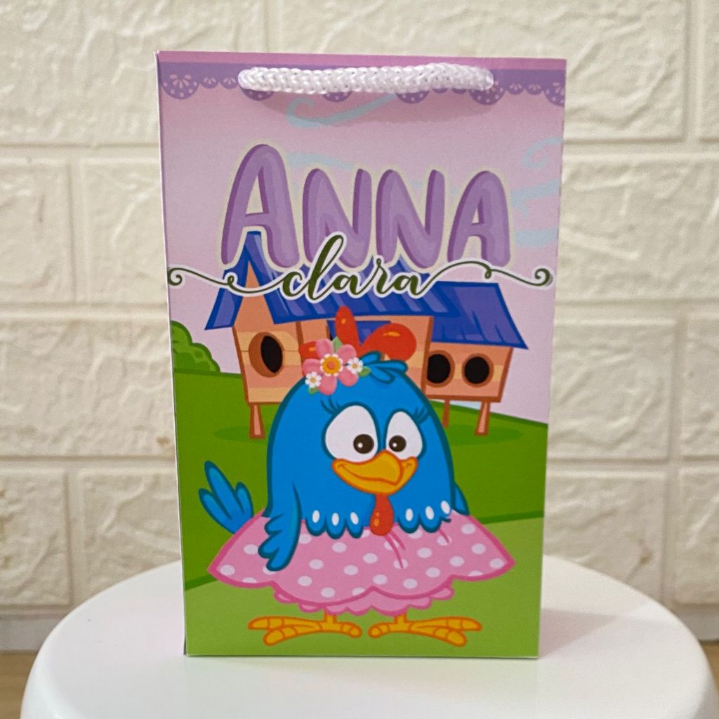 Sacolinha Surpresa Galinha Pintadinha  Personalizada PEGUE E MONTE Lembrancinha Festa Aniversário