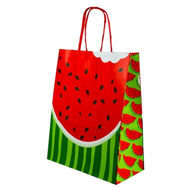 Sacola Kraft Melancia Magali M C/10 Un Lembrancinha Festa Infantil Turma da Mônica em Oferta na Shopee