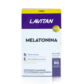 Melatonina  Lavitan Sabor Maracujá 90 Comprimidos em Oferta na Shopee
